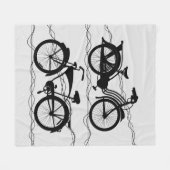 Couverture Polaire Bicyclette Noir 1 (Devant (Horizontal))