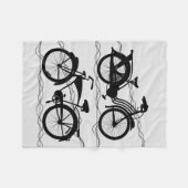 Couverture Polaire Bicyclette Noir 1 (Devant (Horizontal))