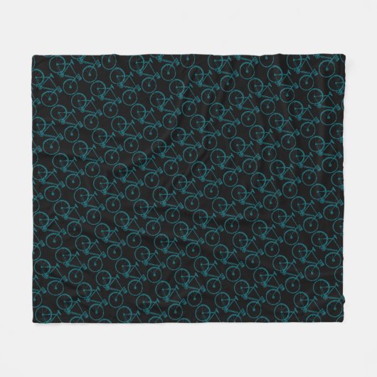 Couverture Polaire Bicyclettes bleues (Devant (Horizontal))