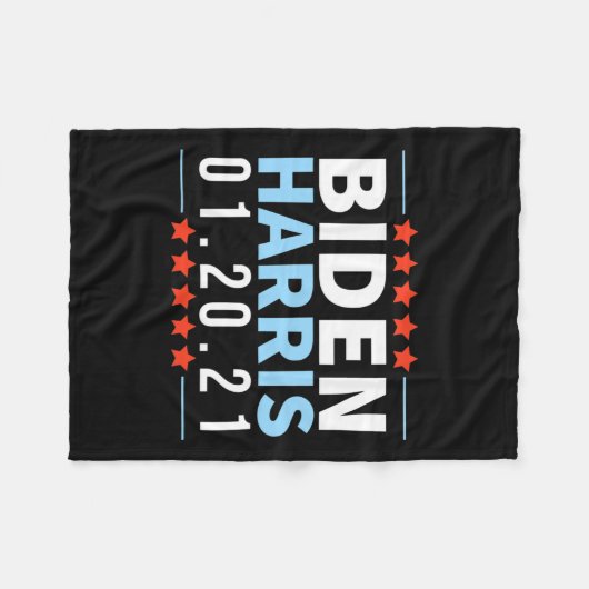 Couverture Polaire Biden Harris Janvier 2021 Victoire électorale Inau (Devant (Horizontal))