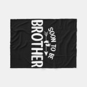 Couverture Polaire Bientôt Être Frère Drôle Grossesse Faire-part Br (Devant (Horizontal))