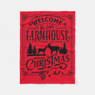 Couverture Polaire Bienvenue à notre Noël de ferme