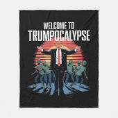 Couverture Polaire Bienvenue à Trump-ocalypse Funny Trump Halloween (Devant)