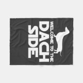 Couverture Polaire Bienvenue Sur Le Côté Dachshund (Devant (Horizontal))