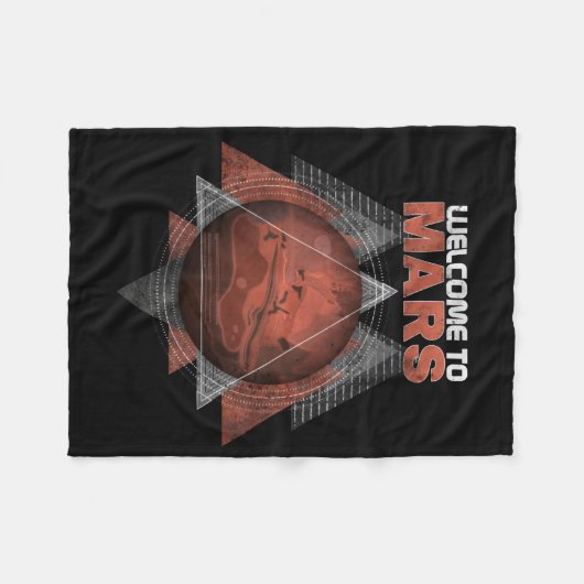 Couverture Polaire Bienvenue sur Mars Solar System Space Planet (Devant (Horizontal))