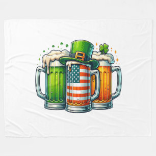Couverture Polaire Bière Irlandaise Irlande Fête de la Saint-Patrick