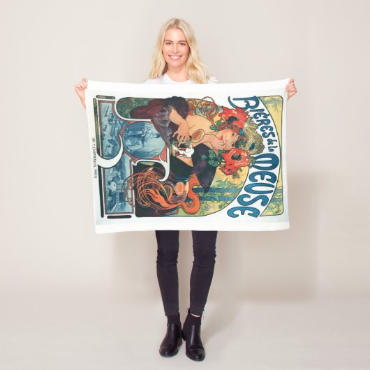 Couverture Polaire Bieres de la Meuse, Mucha (En situation)