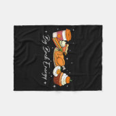 Couverture Polaire Big Back Energy Funny Thanksgiving Dinner Turkey L (Devant (Horizontal))