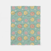 Couverture Polaire Big Bird | Good Vibes Floral Pattern (Devant)