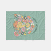 Couverture Polaire Big Bird | Grow Kindness Floral Graphic (Devant (Horizontal))