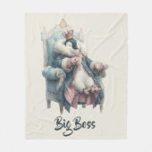 Couverture Polaire Big Boss Winter Penguin Design (Devant)