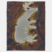 Couverture Polaire Big Buck Hunter Abstrait Outdoorsman (Devant)