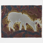 Couverture Polaire Big Buck Hunter Abstrait Outdoorsman (Devant (Horizontal))