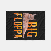 Couverture Polaire Big Floppa mème mignonne chat caracal (Devant (Horizontal))