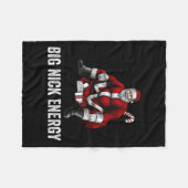 Couverture Polaire Big Nick Energy Fun Père Noël Noël 3 (Devant (Horizontal))