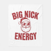 Couverture Polaire Big Nick Energy Funny Père Noël Rude Christmas Jok (Devant)