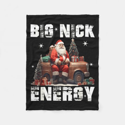 Couverture Polaire Big Nick Energy Funny Santa Christmas Shirts And  (Devant)