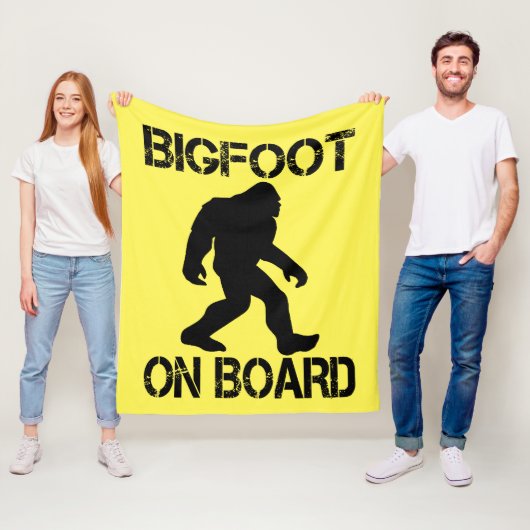 Couverture Polaire Bigfoot à bord - Funny Bigfoot (En situation)