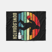 Couverture Polaire Bigfoot Bowling Gift Sasquatch Gifts Bowler Byll P (Devant (Horizontal))