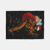 Couverture Polaire Bigfoot Christmas Shirts Boys Men Xmas Tree Lights (Devant (Horizontal))