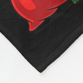 Couverture Polaire Bigfoot Christmas Tree Xmas Lights Funny Sasquatch (Coin)