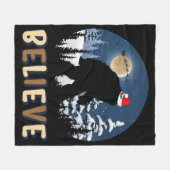 Couverture Polaire Bigfoot Croient En Noël Drôle Sasquatch Noël Noël (Devant (Horizontal))