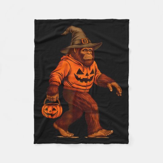Couverture Polaire Bigfoot Halloween Trick Or Treat Sasquatch Costume (Devant)