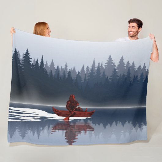 Couverture Polaire Bigfoot Lake Canoe Forêt sauvage de pins (En situation)