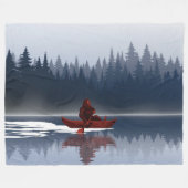 Couverture Polaire Bigfoot Lake Canoe Forêt sauvage de pins (Devant (Horizontal))