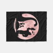 Couverture Polaire Bigfoot Loch Ness Monster Sasquatch Cat Ufo Funny (Devant (Horizontal))