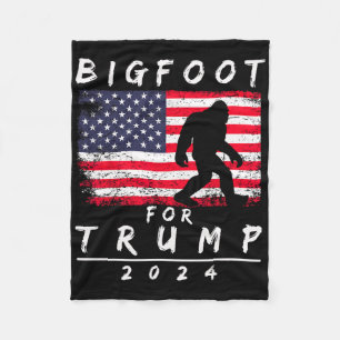 Couverture Polaire Bigfoot pour Trump - Votez Trump Drôle Sasquatch Y