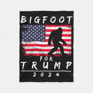 Couverture Polaire Bigfoot pour Trump - Votez Trump Drôle Sasquatch Y