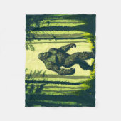 Couverture Polaire Bigfoot Pour Une Marche Forêt Sasquatch (Devant)