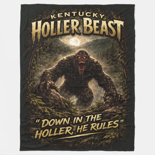 Couverture Polaire Bigfoot Sasquatch (Devant)