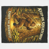 Couverture Polaire Bigfoot Sasquatch (Devant (Horizontal))