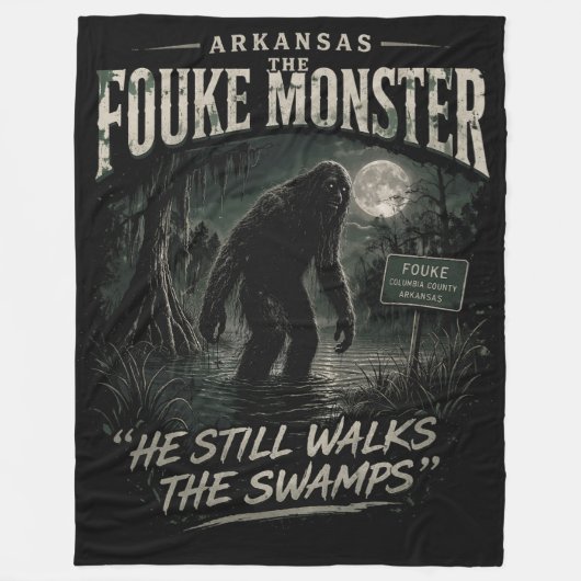 Couverture Polaire Bigfoot Sasquatch (Devant)