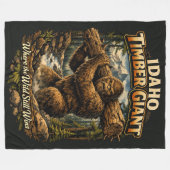 Couverture Polaire Bigfoot Sasquatch (Devant (Horizontal))