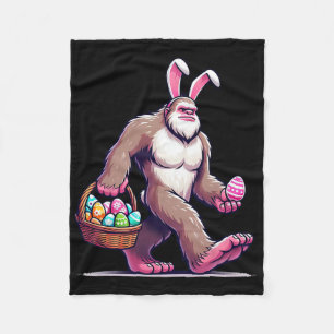 Couverture Polaire Bigfoot Sasquatch Bunny Oeufs de Pâques Hommes Fem