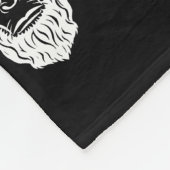 Couverture Polaire Bigfoot Sasquatch noir et blanc (Coin)