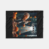 Couverture Polaire Bigfoot Sasquatch Turkey Ufos Funny Thanksgiving D (Devant (Horizontal))