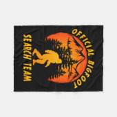 Couverture Polaire Bigfoot Search Team Sasquatch Yeti Funny  (Devant (Horizontal))