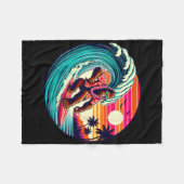 Couverture Polaire Bigfoot Surfboard Beach Summer Surfing Sasquatch H (Devant (Horizontal))