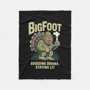 Couverture Polaire Bigfoot Turquie Bong Éviter Drame Rester Lit Tha