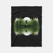 Couverture Polaire Bigfoot Walking Forest Sasquatch Woods Parks Men W (Devant)