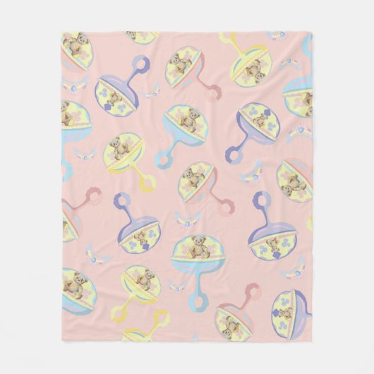 Couverture Polaire Bijoux Blanket Bear Rattle (Devant)