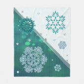 Couverture Polaire Bijoux de flocon de neige 3D (Devant)