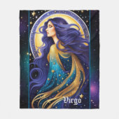Couverture Polaire Bijoux Galaxie Zodiac Virgo (Devant)