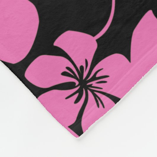 COUVERTURE POLAIRE BIKINI ROSE (NOIR/ROSE) (Coin)
