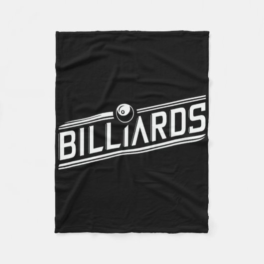 Couverture Polaire "billard" - Design élégant (Devant)