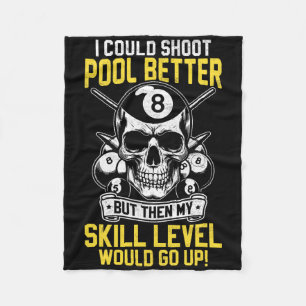 Couverture Polaire Billard Skull Pool Jeu Je Pouvais Tirer Mieux Sku